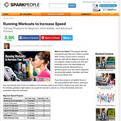 Running Workouts to Increase Speed