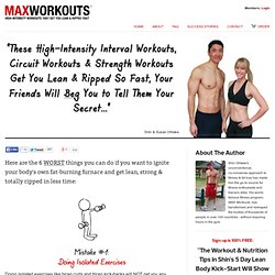 MAX Workouts by Shin Ohtake - High-Intensity Workout Routines That Get You Lean & Fit, Fast!