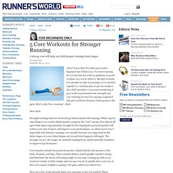 5 Core Workouts for Stronger Running