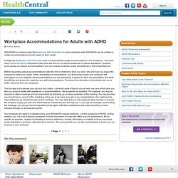 Workplace Accommodations with Adults with ADHD