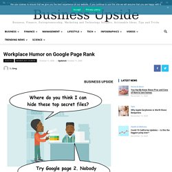 Workplace Humor on Google Page Rank