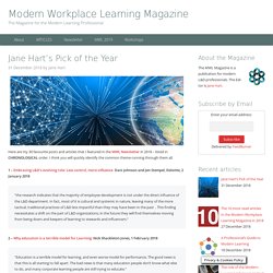 Jane Hart's Pick of the Year : Modern Workplace Learning Magazine