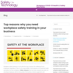 Top reasons why you need workplace safety training in your business