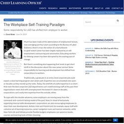 The Workplace Self-Training Paradigm