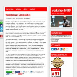 Workplaces as Communities