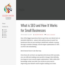 What is SEO and How It Works for Small Businesses - GOLDEN UNICON