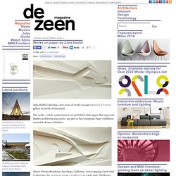 Works on paper by Zaha Hadid