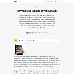 Why the iPad Works For Productivity