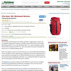 Cilo Gear 20L Worksack Review