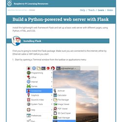 Worksheet - Build a Python Web Server with Flask