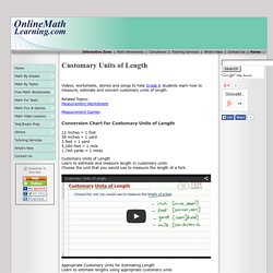 Customary Units of Length (with videos, worksheets, games & activities)