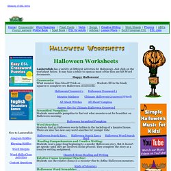 Halloween Worksheets and Activities