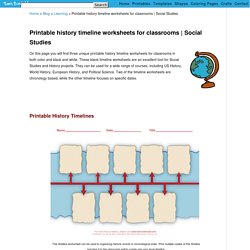 Printable history timeline worksheets for classrooms
