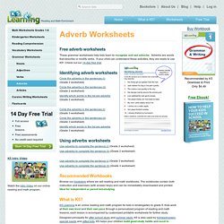 Adverb Worksheets for Elementary School - Printable & Free