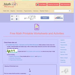 Printable Worksheets - nasceria | Pearltrees