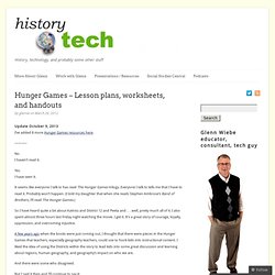 Hunger Games – Lesson plans, worksheets, and handouts