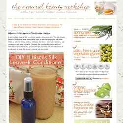 Hibiscus Silk Leave-In Conditioner Recipe