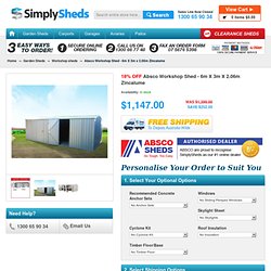 3mx6m Workshop shed -Zincalume [ZA60303W] : Buy a Shed, - garden sheds - farm sheds - carports - garage - and lots more