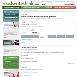 Improve Students’ Writing Using Online Workshops