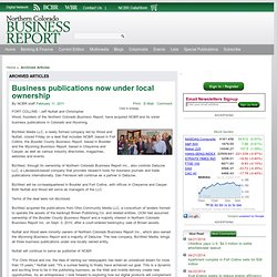 Business publications now under local ownership