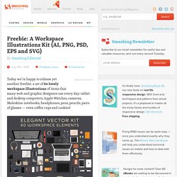Freebie: A Workspace Illustrations Kit (AI, PNG, PSD, EPS, SVG)