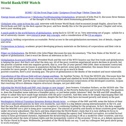 World Bank/IMF Watch