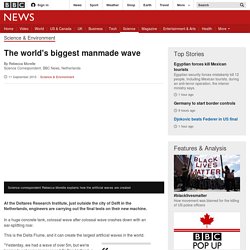 The world's biggest manmade wave - BBC News