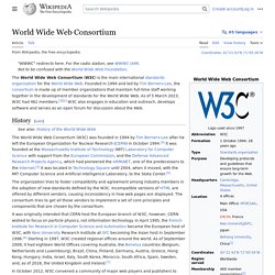 World Wide Web Consortium - Wikipedia