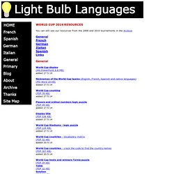 Light Bulb Languages World Cup 2014 Resources