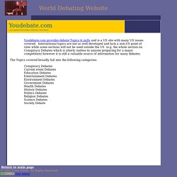 World Debate Website
