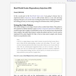 Real-World Scala: Dependency Injection (DI) ←