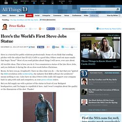 Here's the World's First Steve Jobs Statue - Peter Kafka - Media