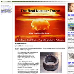 World Peace, Global Politics and the Hydrogen Bomb