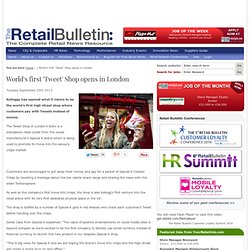 World's first 'Tweet' Shop opens in London