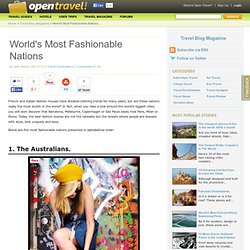 World's Most Fashionable Nations