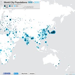 World City Populations Interactive Map 1950-2030