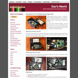 Gav's World : Raspberry Pi : Car Media Server