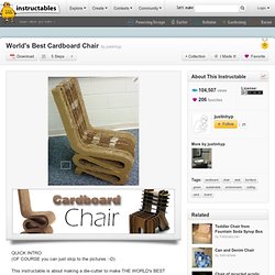 DIY Wiggle Cardboard Chair