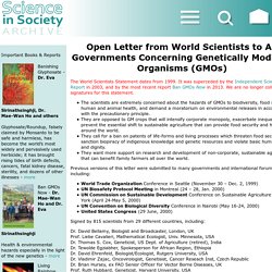 World Scientists Statement