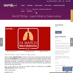 World TB Day - Learn What is Tuberculosis