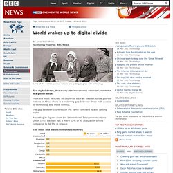 World wakes up to digital divide