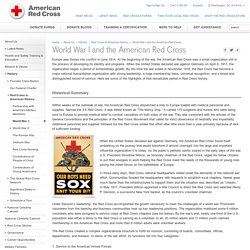 World War I and the American Red Cross