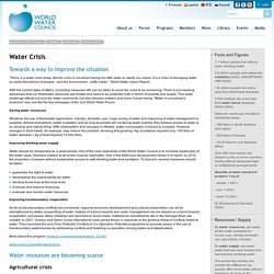 World Water Council - Water Crisis