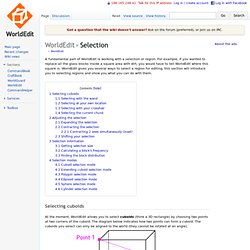 WorldEdit/Selection