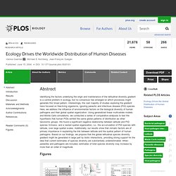 Ecology Drives the Worldwide Distribution of Human Diseases