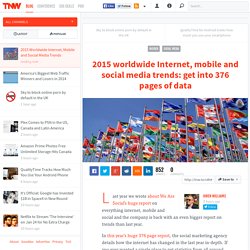 2015 Worldwide Internet, Mobile and Social Media Trends