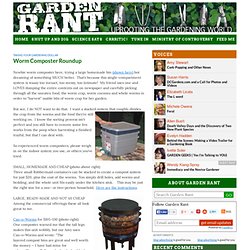 Worm Composter Roundup
