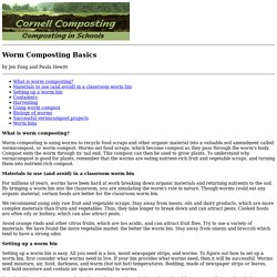 Worm Composting Basics - Cornell Composting