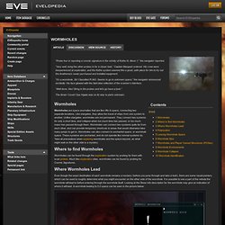 Wormholes - EVElopedia - The EVE Online Wiki