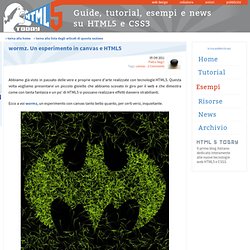 wormz. Un esperimento in canvas e HTML5